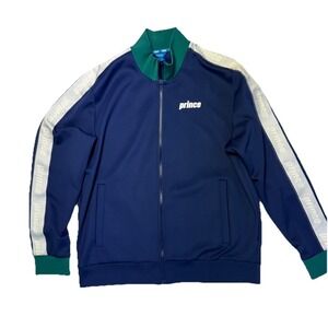 Prince Pickleball Track Jacket Mens XL Navy Blue Pocket Full-Zip Activewear
